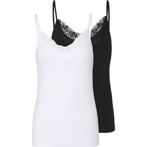 Vero Moda 2 PACK - női trikó VMINGE Black/white XL