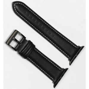 4wrist Bőr óraszíj  Apple Watch - Fekete 42/44 mm