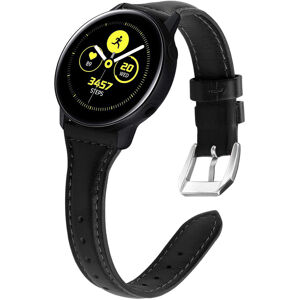 4wrist Slim Samsung Galaxy Watch bőr szíj  - Black 20 mm