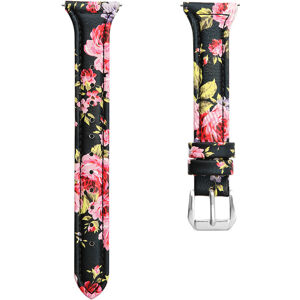 4wrist Slim Samsung Galaxy Watch bőr szíj  - Flower 20 mm