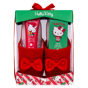 Accentra Lábápoló ajándékcsomag papuccsal Hello Kitty