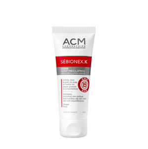ACM Sébionex K (Keratoregulating Cream) 40 ml AHA-sav tartalmú keratoregulációs krém problémás bőrre