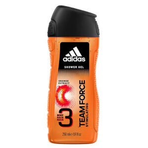 Adidas Team Force (Shower Gel Body Hair  Face) 3 az 1-ben tusfürdő férfiaknak 250 ml