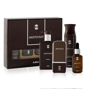 Ajmal Aristocrat Him - EDP 75 ml + dezodor 200 ml + szakállolaj 30 ml + tusfürdő 200 ml