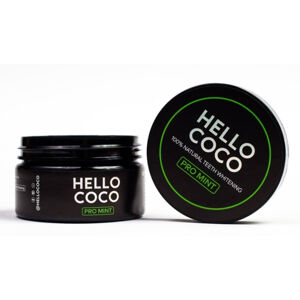 Hello Coco Aktív szén fogfehérítéshez menta ízzel 100 % Natural Teeth Whitening PRO MINT 30 g