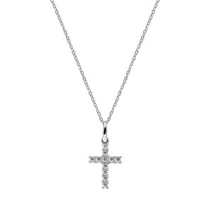 Amen Eredeti ezüst nyaklánc cirkóniumkövekkel Crosses CRBB03(lánc, medál)