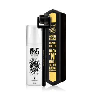 Angry Beards Szakállápoló görgő tisztítószerrel  (Beard Roller & Tool Cleaner) 50 ml