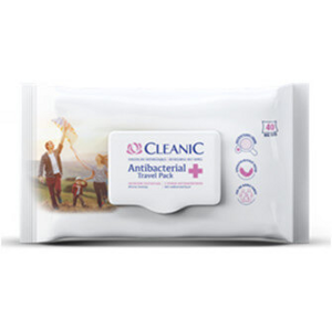 Cyndicate Antibakteriální ubrousky CLEANIC 40 ks