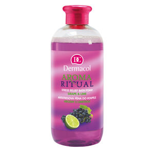 Dermacol Stresszoldó fürdőhab szőlő és lime illattal Aroma Ritual 500 ml