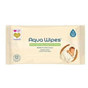 Aqua Wipes ÖKO baba nedves törlőkendők, 12 db