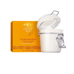 Avon Nyugtató testápoló krém kurkumával és kókusztejjel Planet Spa (Soothe & Balance Body Butter) 200 ml