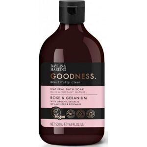 Baylis & Harding Fürdőhab  Rózsa és szerecsendió Goodness (Natural Bath Soak) 500 ml