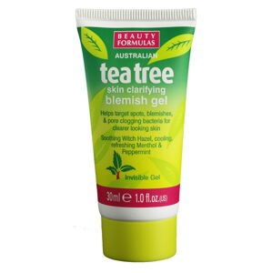 Beauty Formulas Arcápológyulladáscsökkentő gél Tea Tree (Skin Clarifying Blemish Gel) 30 ml