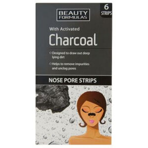 Beauty Formulas Orrtisztító szalagok aktív szénnelCharcoal(Nose Pore Strips) 6 db