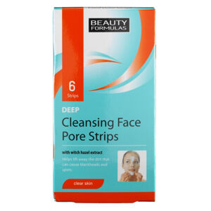 Beauty Formulas Tisztító arcápoló szalagok  (Deep Cleansing Face Pore Strips) 6 db