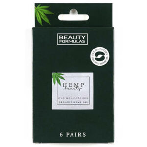 Beauty Formulas Hemp Beauty (Eye Gel Patches Organic Hemp Oil)zselés szemmaszk 6 pár