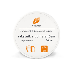 Bebutter Bebutter Šlehané Bio bambucké máslo RAKYTNÍK S POMERANČEM 50 ml CPK bio