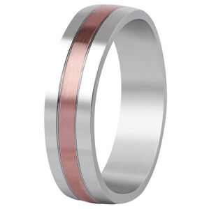 Beneto Bicolor esküvői gyűrű acélból SPP10 63 mm