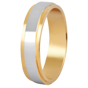 Beneto Női bicolor esküvői gyűrű acélból SPD05 57 mm