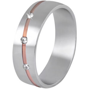 Beneto Női bicolor esküvői gyűrű acélból SPD07 50 mm
