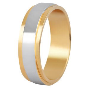 Beneto Férfi bicolor esküvői gyűrű acélból SPP05 64 mm