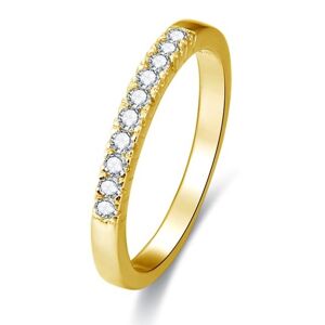 Beneto Aranyozott ezüst gyűrű AGG189 kristályokkal 50 mm