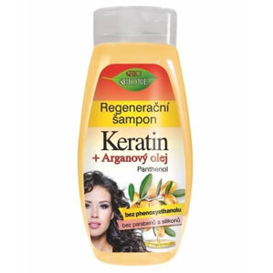 Bione Cosmetics Regeneráló sampon pantenol-al Keratin + Argán olaj 400 ml