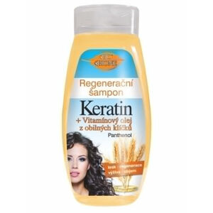 Bione Cosmetics Regeneráló sampon  Keratin + gabonafélékből származó vitaminolaj 400 ml