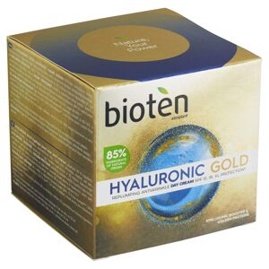 bioten Bőrfeltöltő ránctalanító nappali krém  Hyaluronic Gold SPF 10 (Replumping Antiwrinkle Day Cream) 50 ml