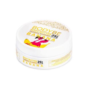 BODYBE Csillogó hatású napvédő vaj Banán csokoládéban SPF 25 (Body Butter Tanning Shimmer) 150 ml
