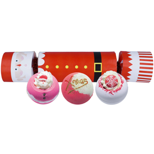 Bomb Cosmetics Pezsgő fürdőbomba ajándékcsomag Father Christmas 3 db