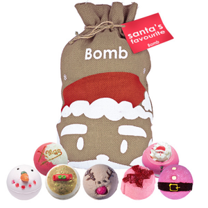 Bomb Cosmetics Pezsgő fürdőbomba ajándékcsomag Santas Favourite 7 db