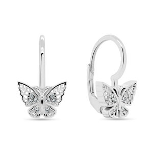 Brilio Silver Játékos ezüst fülbevalók Pillangók EA252W