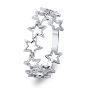 Brilio Silver Bájos ezüst csillag gyűrű RI001W 58 mm