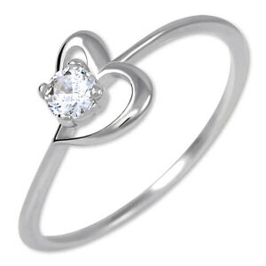 Brilio Silver Ezüst eljegyzési gyűrű szívvel 426 001 00535 04 59 mm