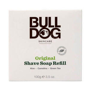 Bulldog Borotvaszappan bambusz tálban - utántöltő (Bulldog Original Shave Soap) 100 g