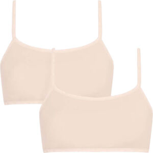 Calvin Klein 2 PACK - női melltartó CK One Bralette QD3806E-100 BUFF BEIGE L