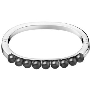 Calvin Klein Tömör acél karkötő fekete Keringő gyöngyökkel KJAKMD04010 5,4 x 4,3 cm - XS