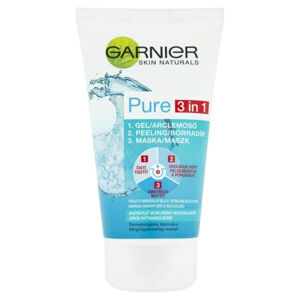 Garnier Tisztító gél, peeling és maszk bőrhibák ellen 3 az 1-ben  Pure 150 ml