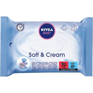 Nivea Nedves törlőkendők Soft & Cream Baby 20 db