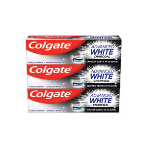 Colgate Fehérítő fogkrém  Advanced White Charcoal 3 x 75 ml