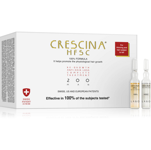 Crescina Hajnövekedés elősegítő és hajhullás elleni ellátás férfiaknak fokozat 200 Re-Growth & Anti-Hair Loss 20 x 3,5 ml