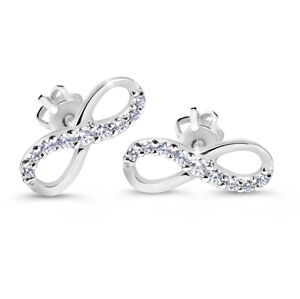 Cutie Diamonds Elegáns fehérarany fülbevalók végtelen alakú gyémántokkal  DZ60149-30-00-X-2