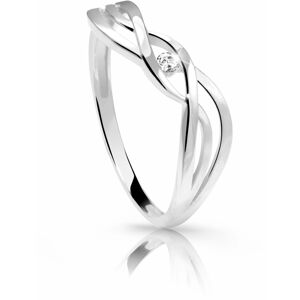 Cutie Diamonds Gyengéd fehér arany gyűrű gyémánttal DZ6712-1843-00-X-2 57 mm