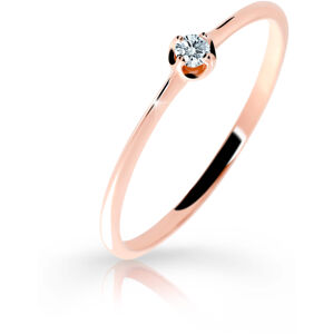 Cutie Diamonds Gyengéd rózsaszín arany gyűrű gyémánttal DZ6729-2931-00-X-4 56 mm