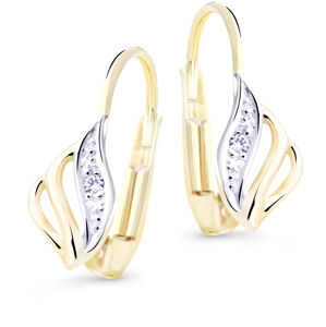 Cutie Diamonds Luxus bicolor arany fülbevalók gyémánttal DZ8024-55-00-X-1