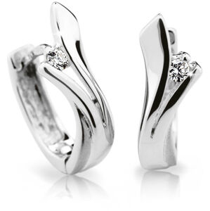 Cutie Diamonds Luxus fehér arany karika fülbevalók gyémántokkal  DZ6434-1795-80-00-X-2
