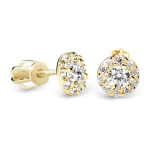 Cutie Diamonds Luxus bedugós sárga arany fülbevaló gyémánttal DZ60167-30-00-X-1