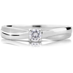 Cutie Diamonds Luxus fehérarany eljegyzési gyűrű gyémánttal DZ6817-1906-00-X-2 59 mm