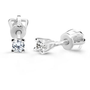 Cutie Diamonds Minimalista fehér arany fülbevalók gyémántokkalDZ60129-30-00-X-2